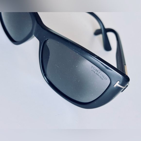 TOM FORD Lindsay Black Polarized Square Sunglasses - Picture 7 of 16